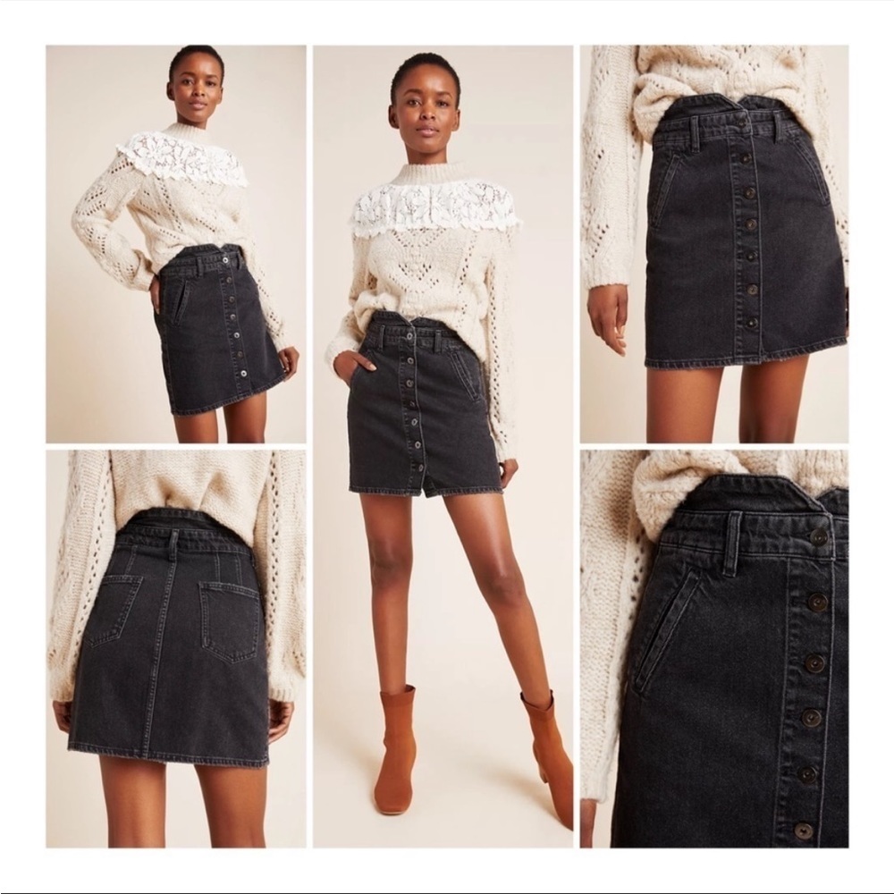 Anthropologie Jean skirt
